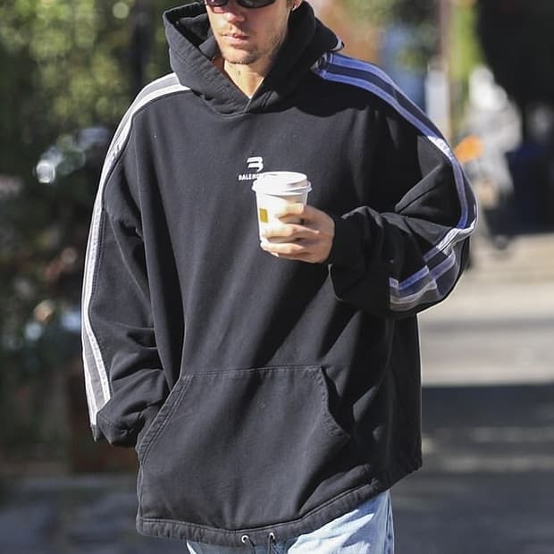 저스틴비버 발렌시아가 스포티 후디 라지