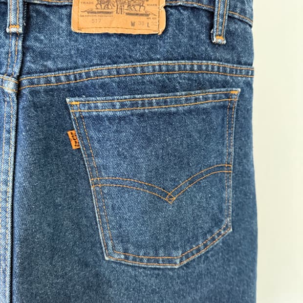 리바이스 517 오렌지탭 부츠컷 데님팬츠 36x31.5