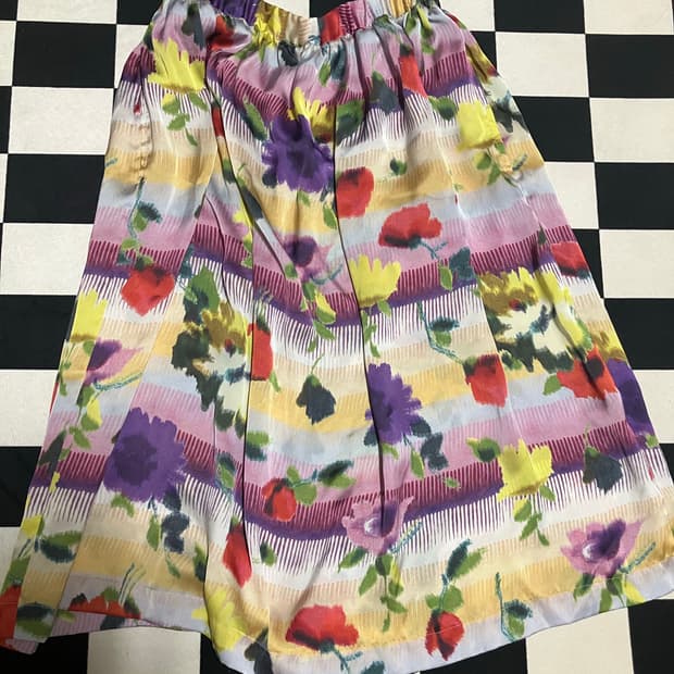 Comme des garcons 플로랄 스커트