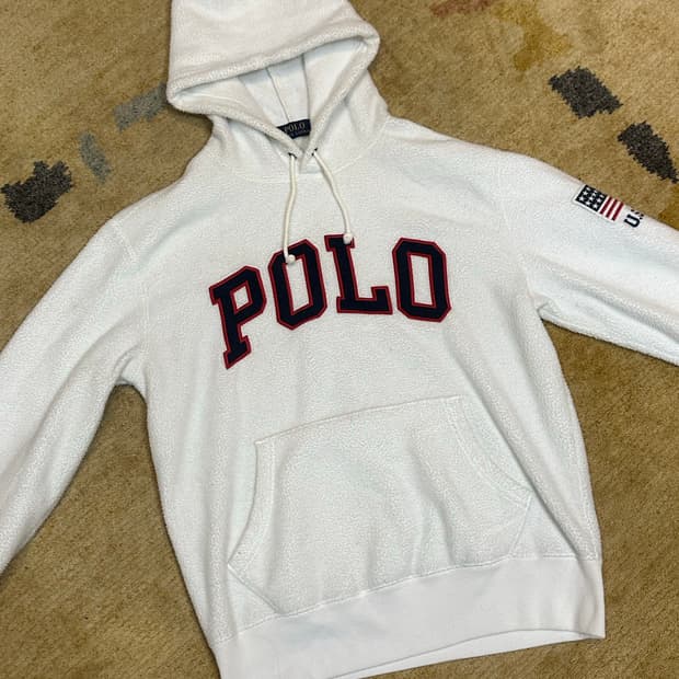 폴로 랄프로렌 뽀글이 후드티 S사이즈