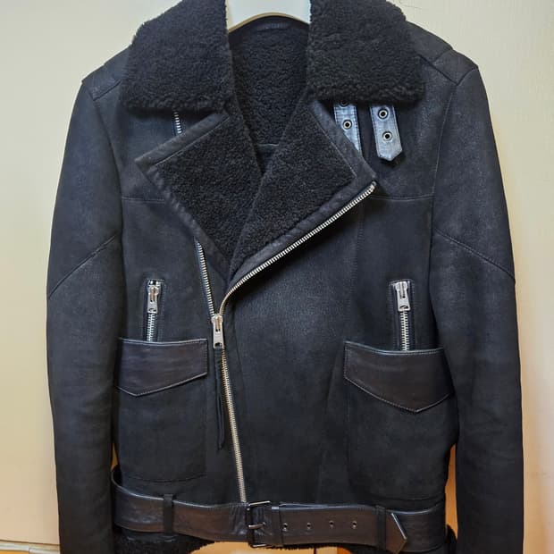 100 L ~ 105 XL) 올세인츠 Allsaints 리얼 양가죽 누벅