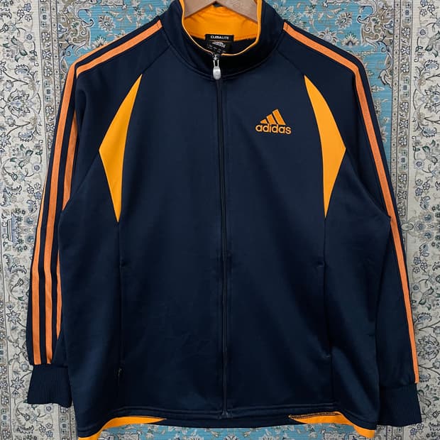 아디다스 네이비오렌지 트랙탑져지1677