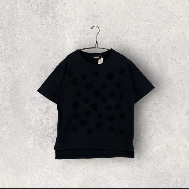 주카 도트 패턴 반팔