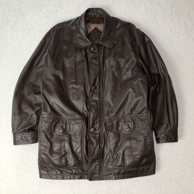 입생로랑 레더코트 