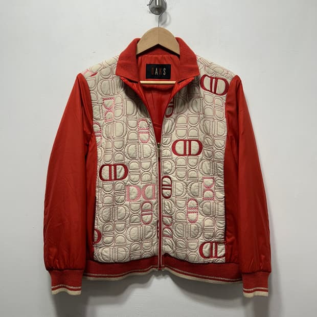 닥스 여성 골프 봄버 집업 자켓 투톤 XL 