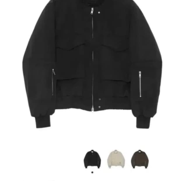 1 알렌느 3D 스웨이드 봄버 블랙