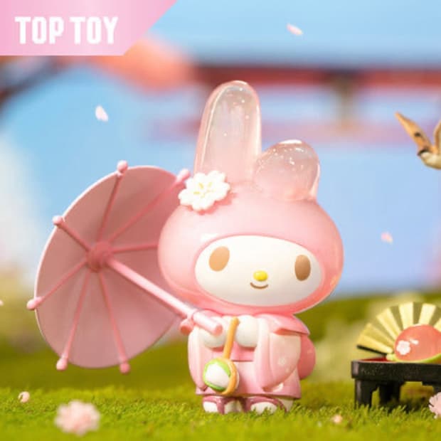 (미개봉)탑토이 산리오 벚꽃 화과자 사쿠라 피규어 마이멜로디 마멜 가챠
