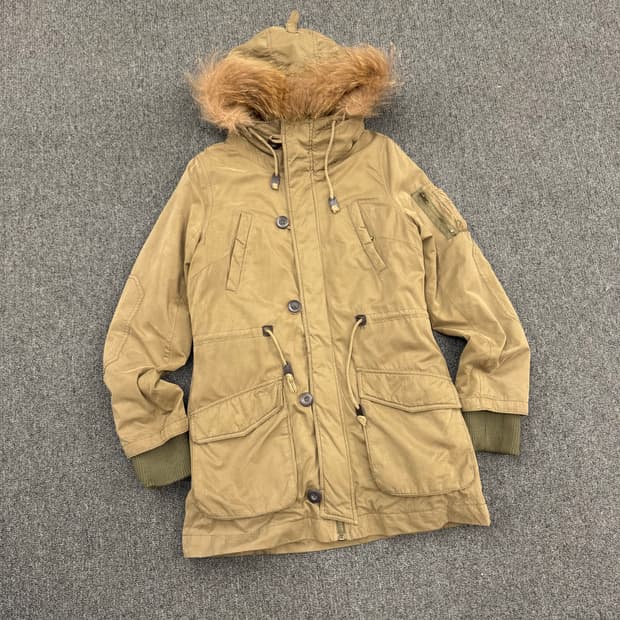 M)ingni 빈티지 여성 패딩 야상 자켓