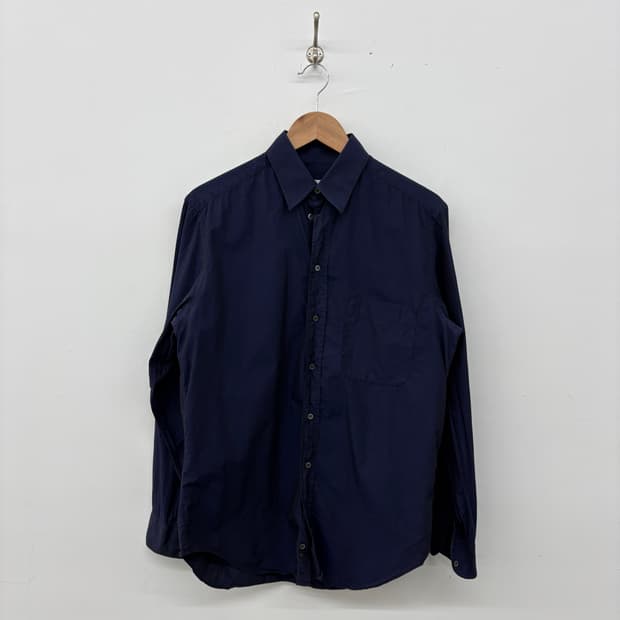 알마니 남색 긴팔 셔츠 남성 M