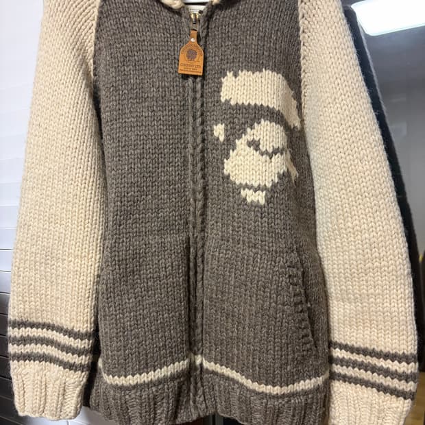 90s Bape Cowhichan sweater