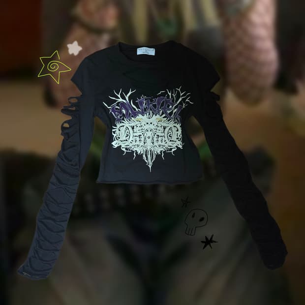 Vintage punk rock Long sleeve