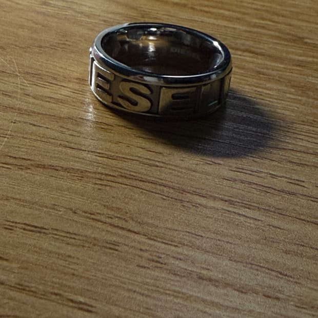 디젤 Dx1108 스테인리스 스틸 밴드 링 8호