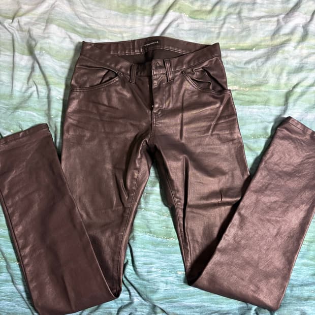 선데이오프클럽 가죽바지