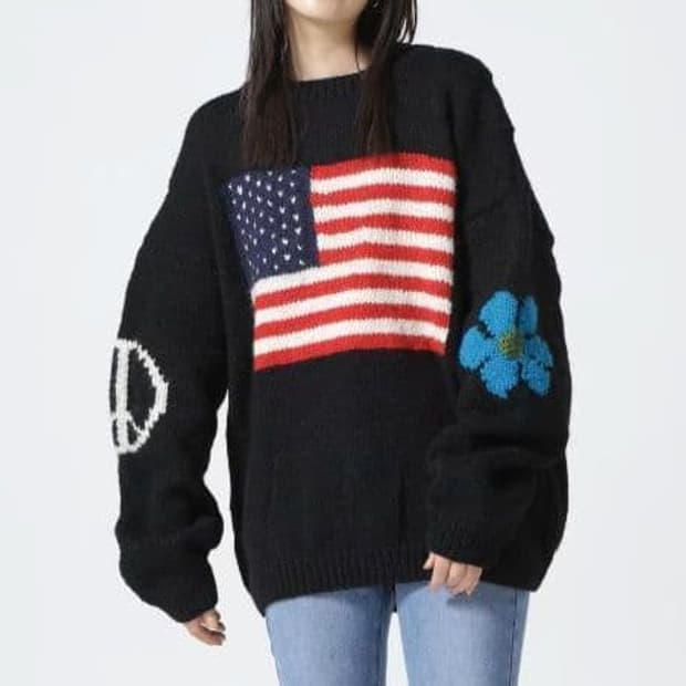 맥마혼 니트 블랙 스웨터 프리사이즈