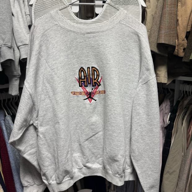 에어조던 점프맨 맨투맨 그레이(나이키 90s USA 빈티지)