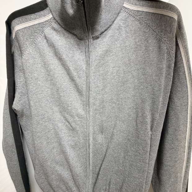 해칭룸 트랙 집 니크 가디건 그레이