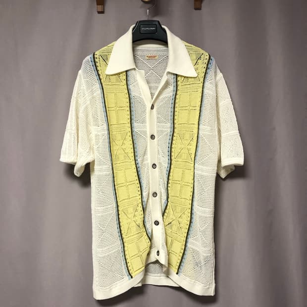 캐피탈 12G 크로쉐 니트 테네시 알로하 폴로