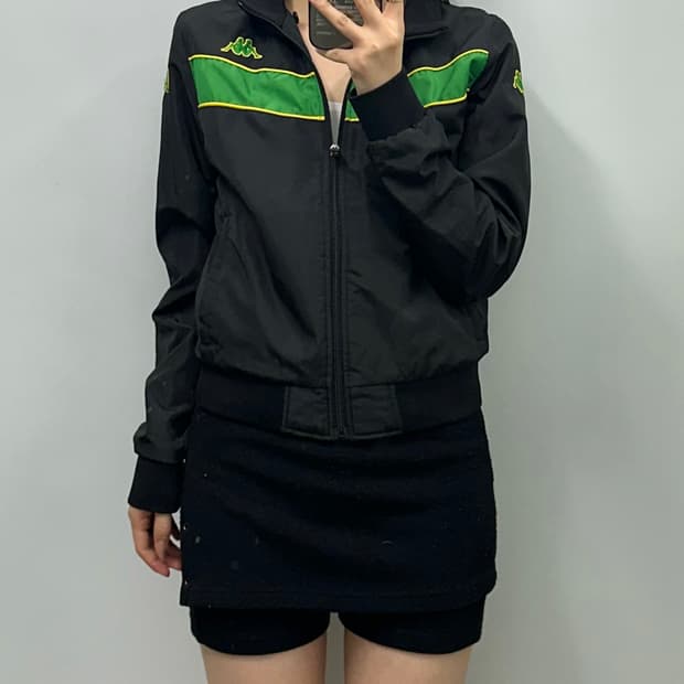 카파 이탈리아 스펠아웃 블랙 블루종 자켓