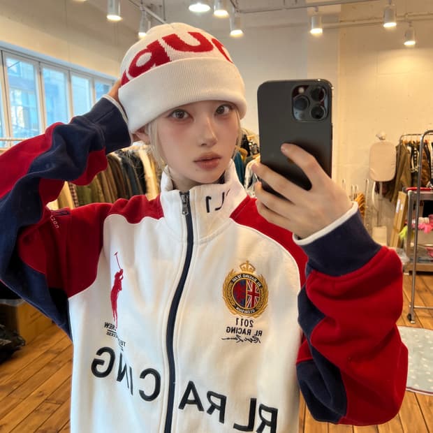 슈프림 화이트 비니