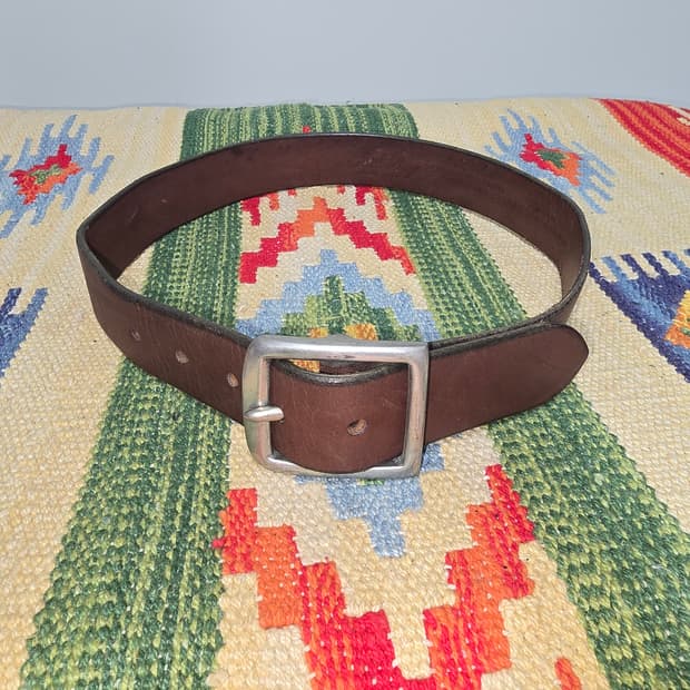 Vintage USA 카우레더 벨트 27