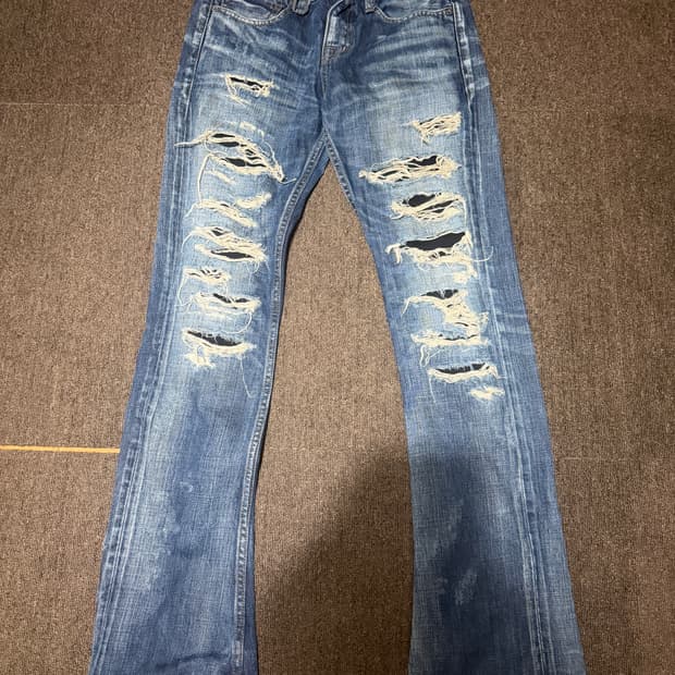 빈티지 데미지 데님 팬츠