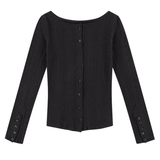 코이세이오 투웨이 롱슬리브 티셔츠 (차콜)