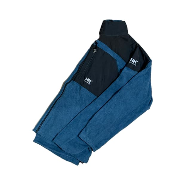 헬리한센 블루 배색 플리스