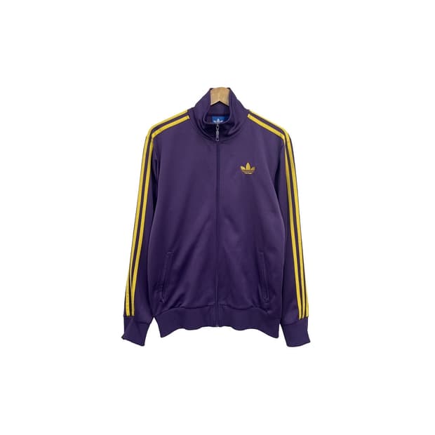 아디다스 3스트립 파이어버드 퍼플 트랙 져지 