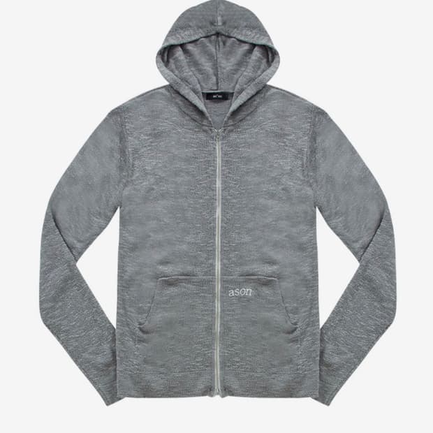 애즈온 KUMA HOOD ZIP-UP / GRAY