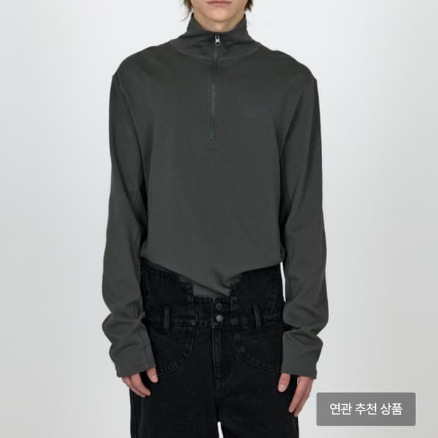 MPa HALF ZIP JERSEY (CHARCOAL) M PO
