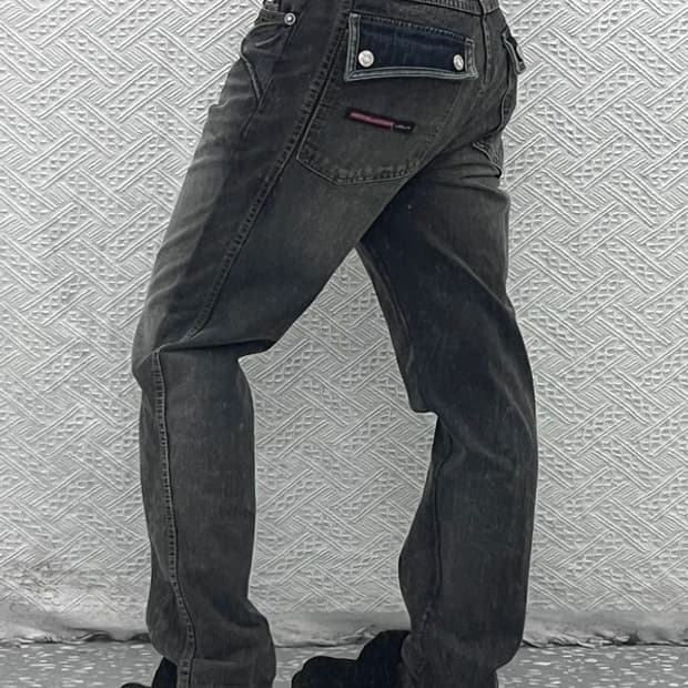 푸부 FUBU 올드스쿨 빈티지 버튼포켓 데님팬츠 31인치 C07106