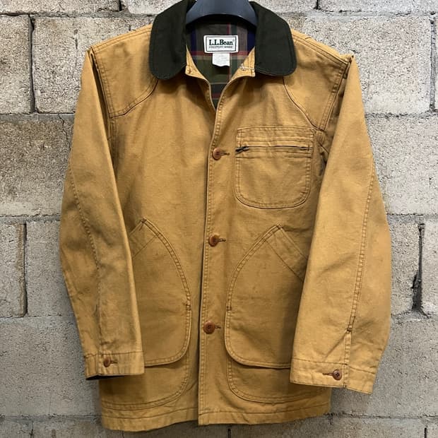 80s 엘엘빈 덕 캔버스 헌팅 자켓