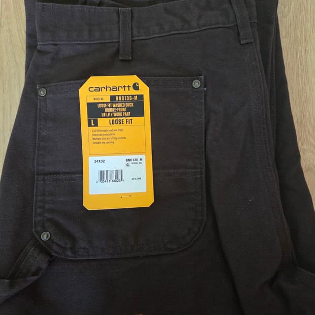 칼하트 워크팬츠 B136 다크브라운 (34W X 32L)