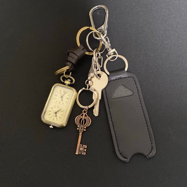 빈티지 시계 키링