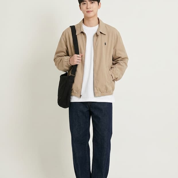 폴로 랄프로렌 코튼 해링턴 자켓 베이지