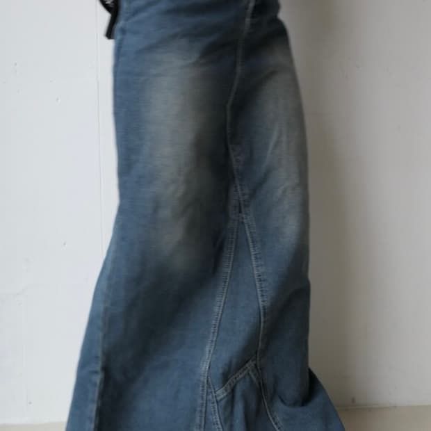 빈티지 워싱 머메이드 데님 스커트(28)