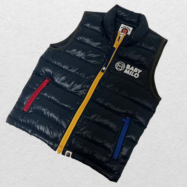 BAPE KIDS 투웨이 베스트 네이비
