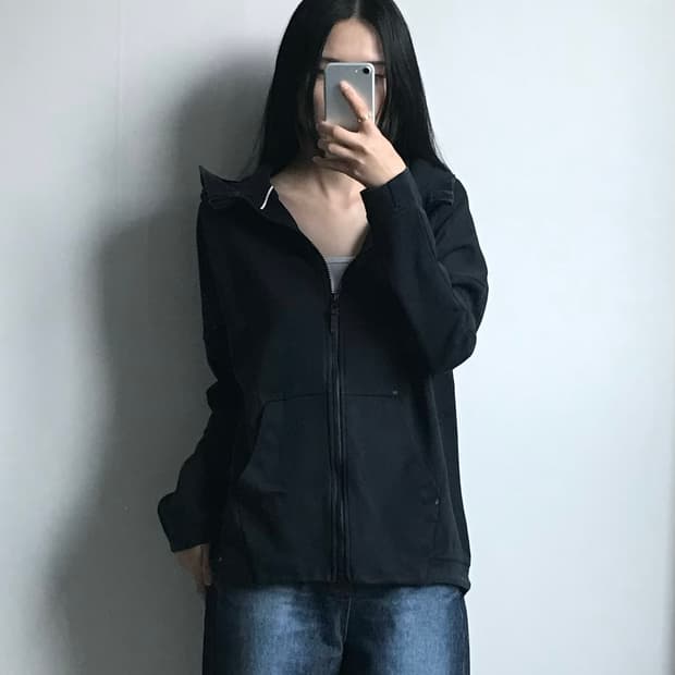 나이키 테크팩 블랙 후드집업