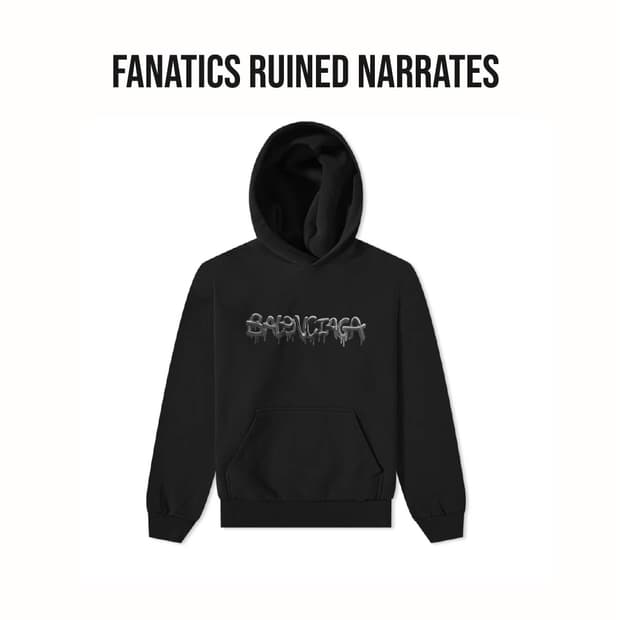 새상품 [2]발렌시아가 슬라임 로고 오버사이즈 후드