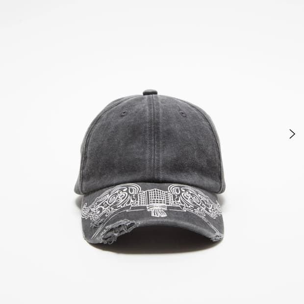 아크네스튜디오 로고 캡 모자 볼캡