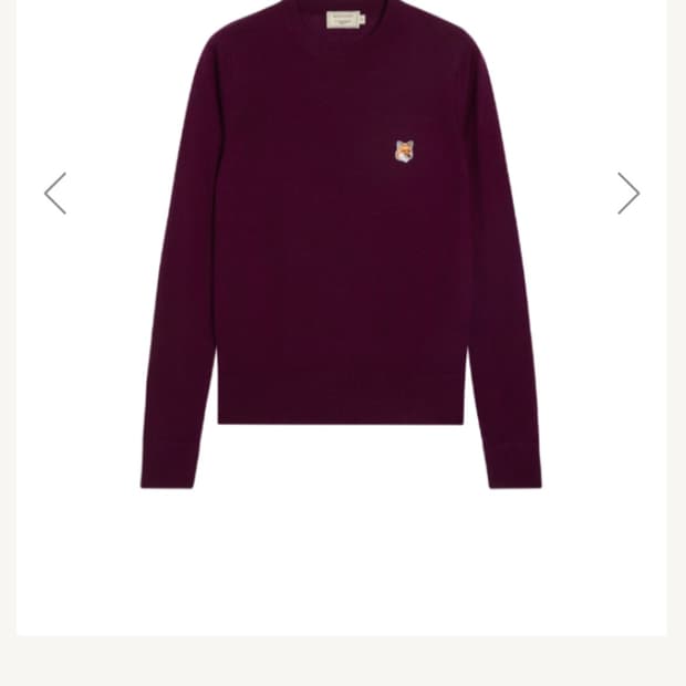 (정품) 메종키츠네 울 니트 양모100 니트 M 여성