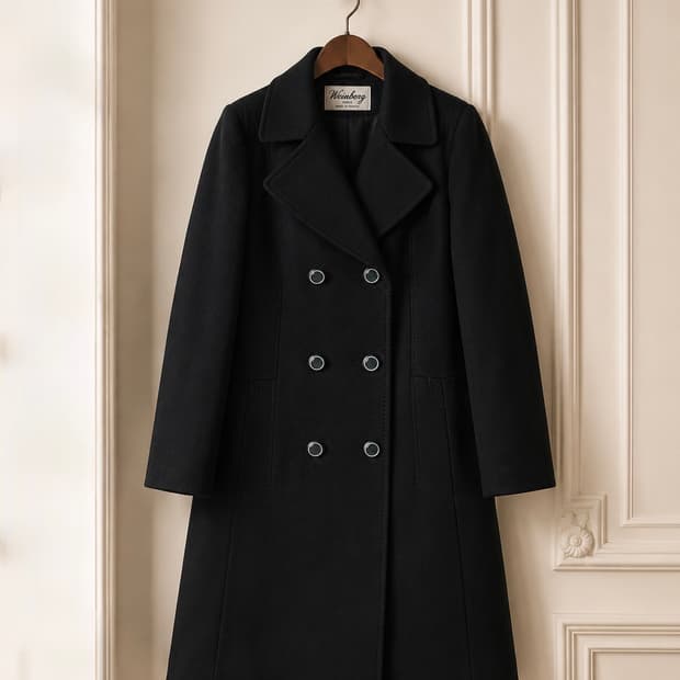 1960s 프랑스 빈티지 울 코트 pure new wool coat 
