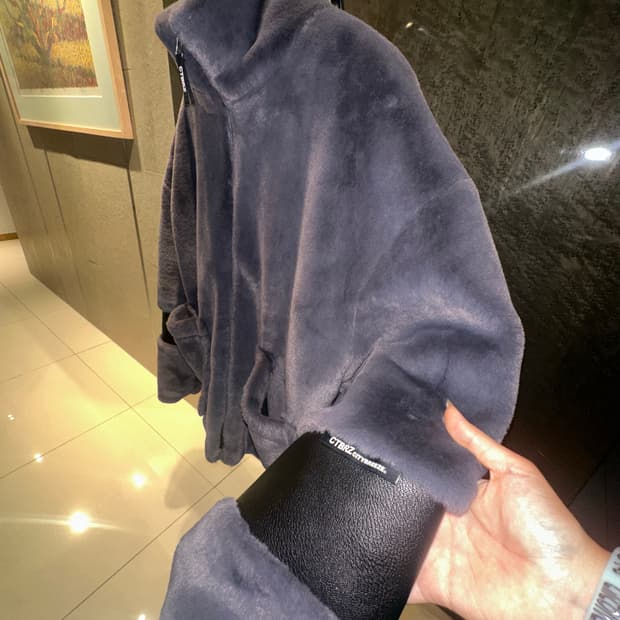 시티브리즈 에코퍼 퀼팅 하프 코트 자켓