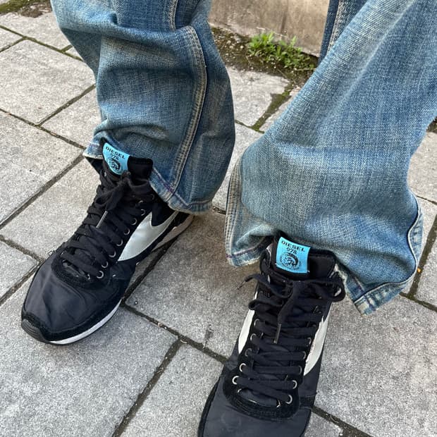 디젤 하이탑 스니커즈