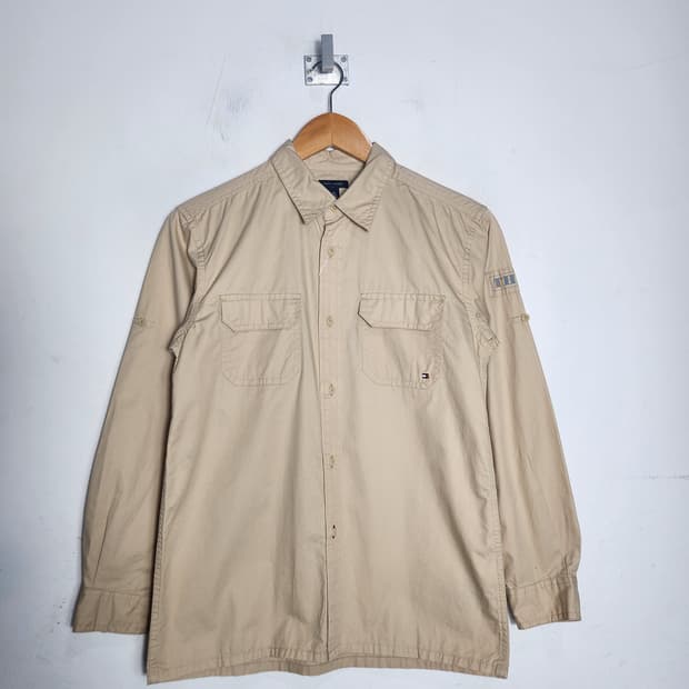 타미힐피거 베이지 셔츠