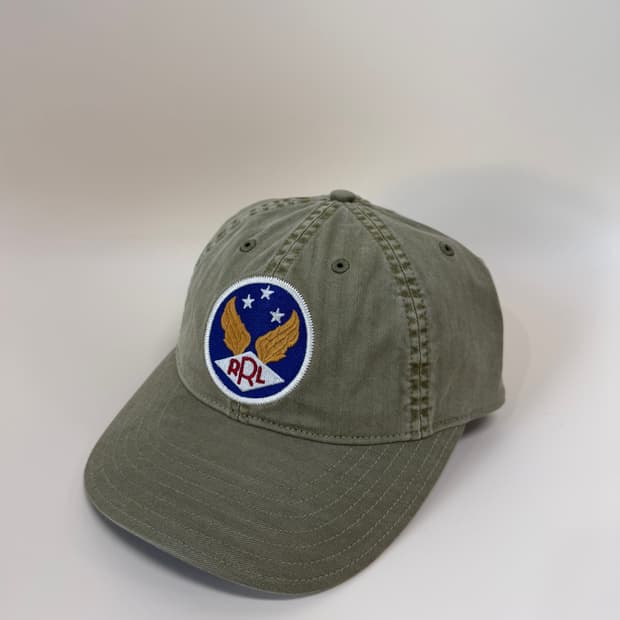 더블알엘 가먼트 다잉 6패널 볼캡 그린