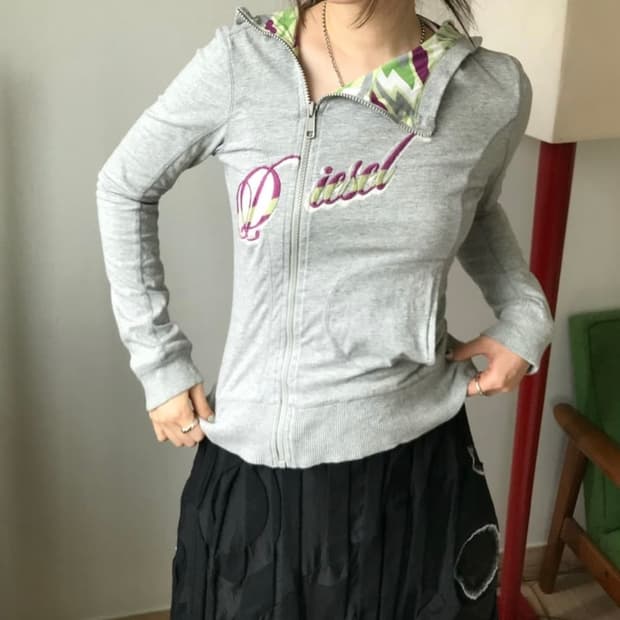 Diesel 리버시블 후드집업