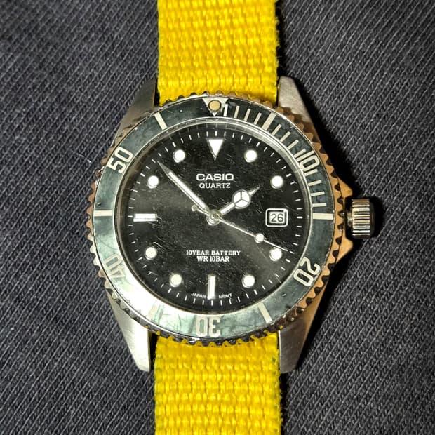 빈티지 카시오 서브마리너 고스트베젤 밀리터리/세이코/시티즌/해밀턴