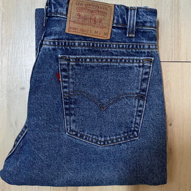 리바이스 505 인디고 (미국, 블랭크 탭)