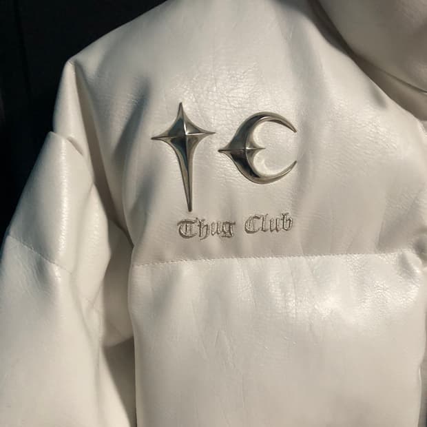 Thug club 래더패딩 화이트